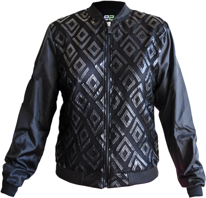 Black Diamond Bomber Jacket (1000x1000), Png Download