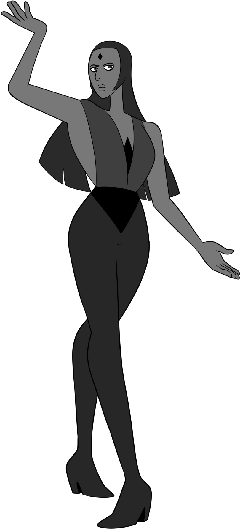 Black Diamond - Steven Universe Black Diamond Gemcrust (905x1920), Png Download