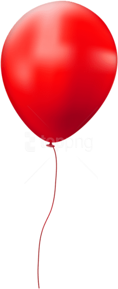 Free Png Download Red Single Balloon Png Images Background - Balloon Png Transparent Background (480x1152), Png Download