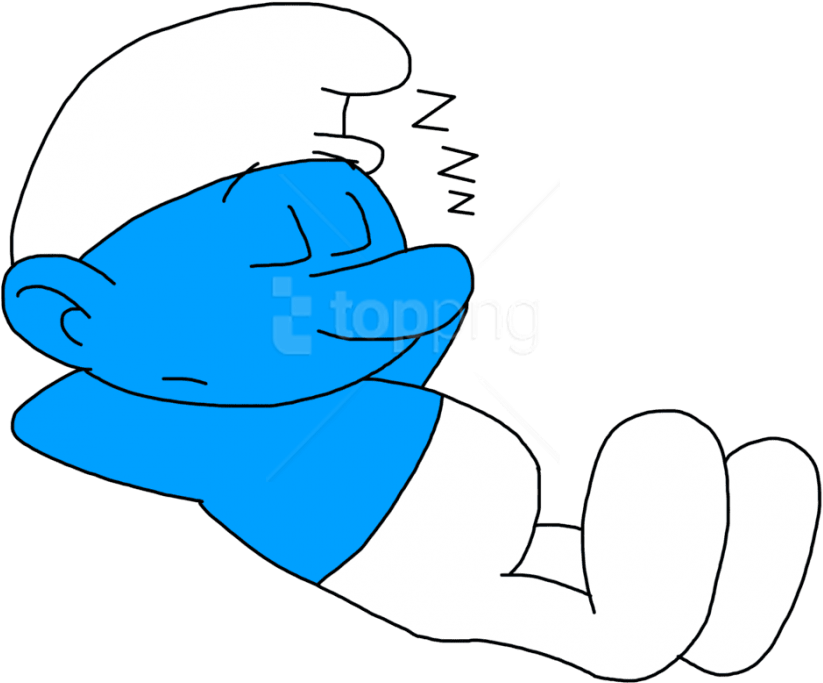 Best Lazy Smurf Png - Lazy Smurf Png (850x722), Png Download