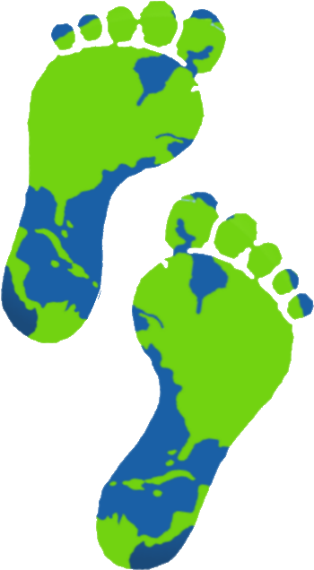 Footprints Montessori - Earth Clipart (506x712), Png Download