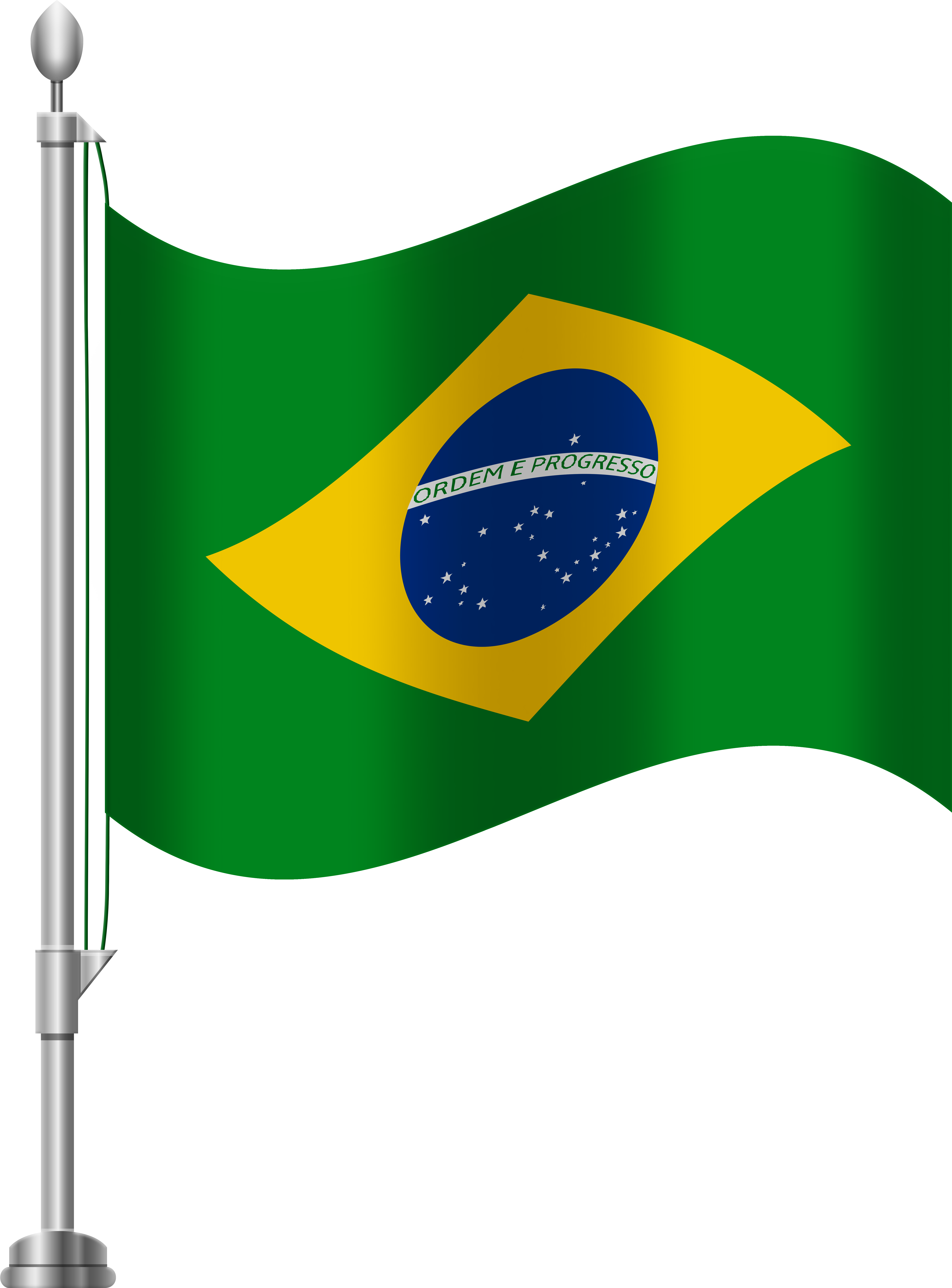 Brazil Flag Png Clip Art (6141x8000), Png Download
