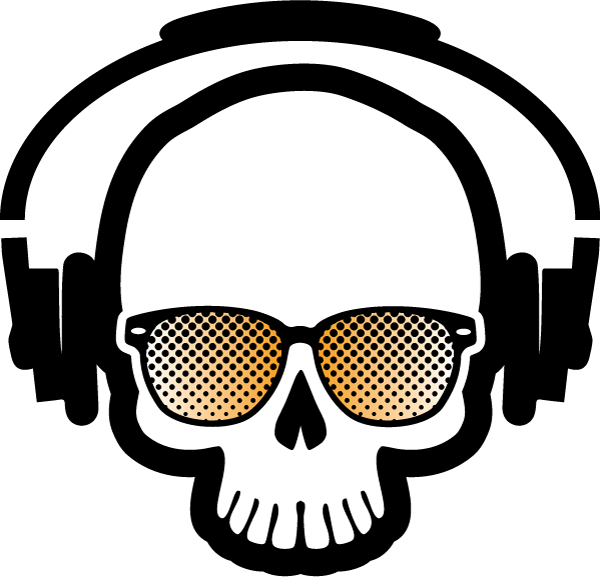 Crazy Skulls Png Png Royalty Free Stock - Skull Music Png (600x577), Png Download