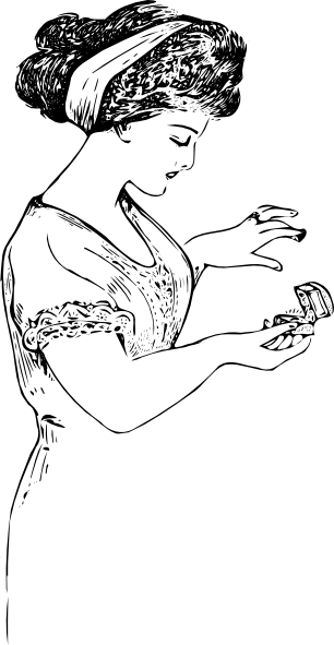 How To Set Use Trying A Diamond Ring Clipart (306x591), Png Download