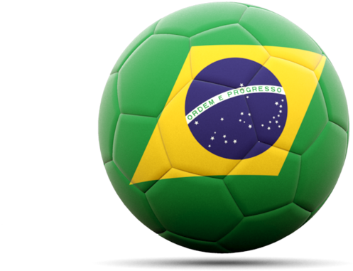 Illustration Of Flag Of Brazil - Brazil Flag With Football (640x480), Png Download