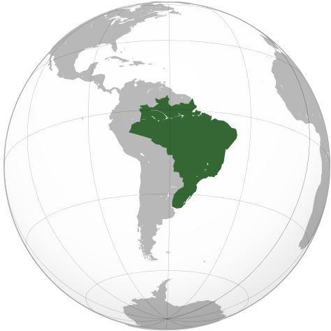 Empire Of Brazil At Its Largest Territorial Extent, - Empire Of Brazil Territory (500x500), Png Download