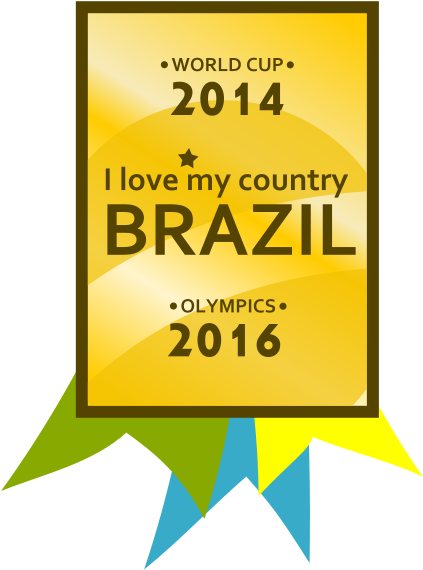 Brazil 2014-2016 Medal Png Images (600x600), Png Download