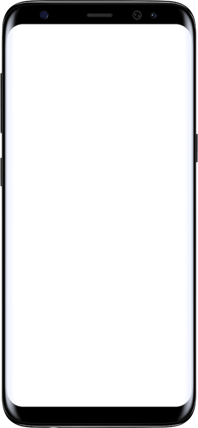Image Of Galaxy S8 With Empty Screen - Emoji Samsung S9 (390x840), Png Download