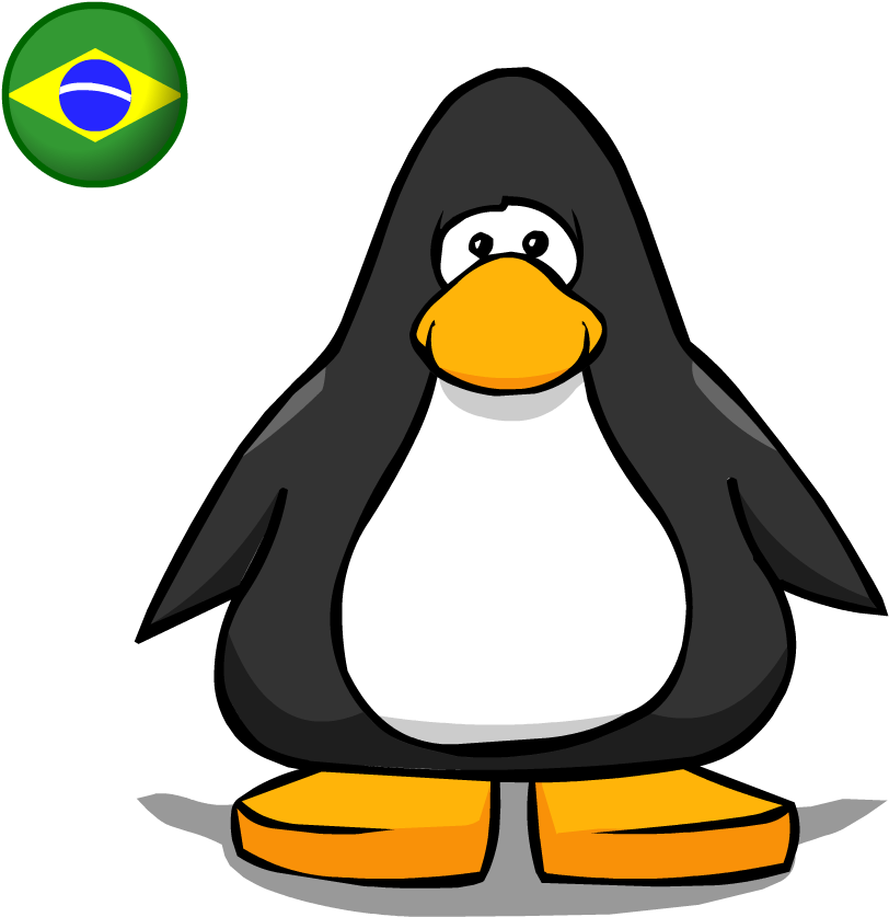 Brazil Flag Pc - Club Penguin (1050x1050), Png Download