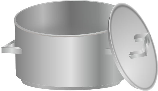 Free Cooking Pot Clip Art - Cooking Pot Clipart (555x321), Png Download