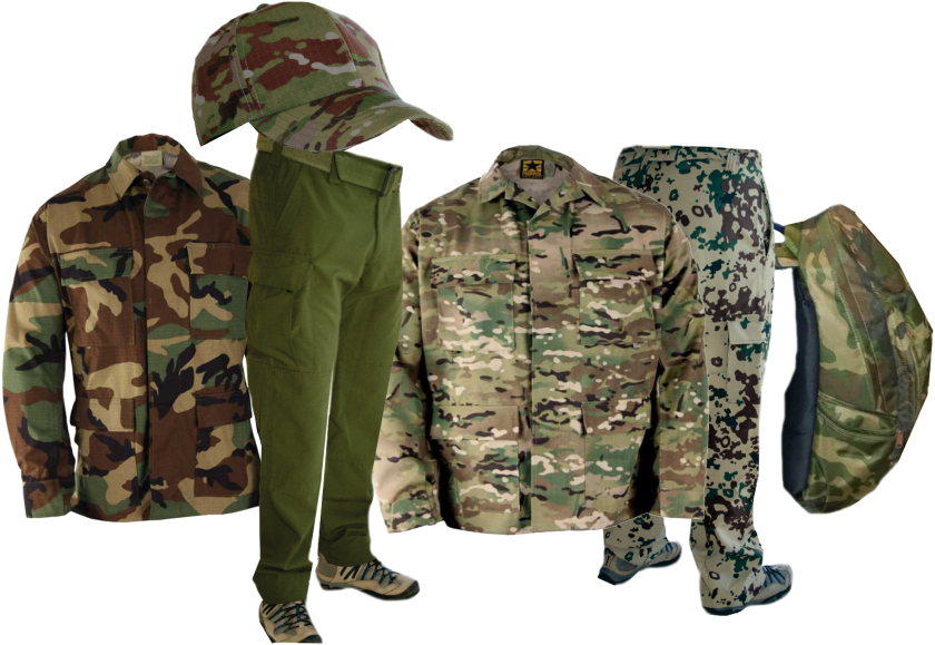 Download Various Camouflage Clothing Various Camouflage Clothing Camo