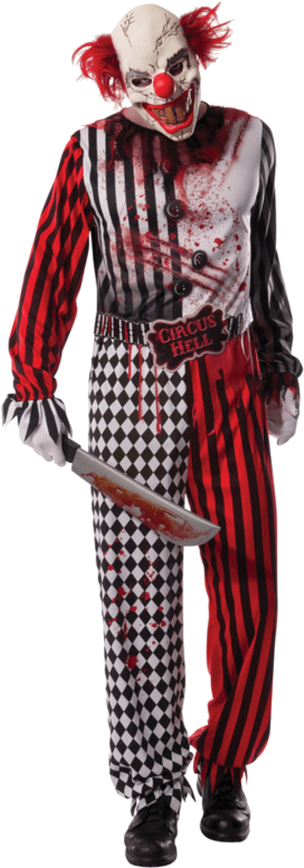 Creepy Clown Png - Clown Costumes (600x951), Png Download