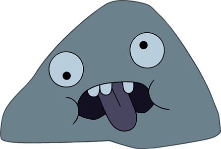 Dumb Rock Official - Adventure Time Dumb Looking Rock (446x300), Png Download