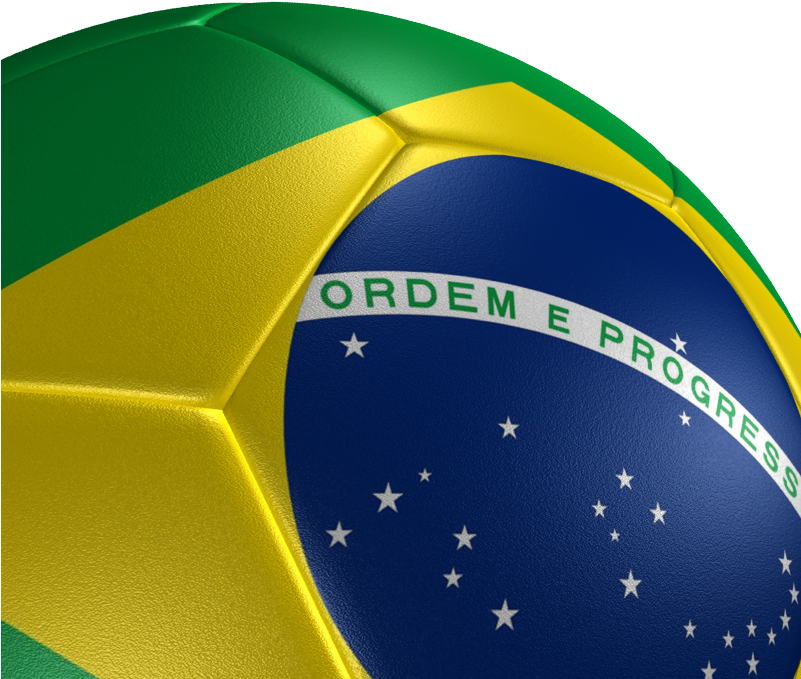Soccer Ball Brazil Flag 3d Model Max Obj Mtl 3ds Fbx - Brazil Soccer Ball Png (800x800), Png Download