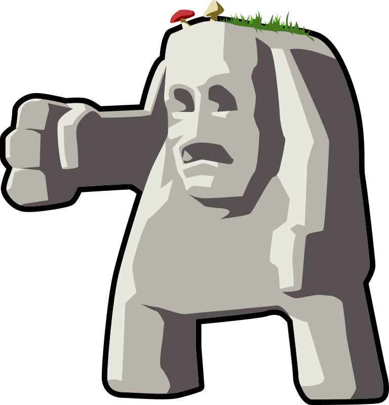 Rough Rock Clipart - Stone Giant Clipart (768x800), Png Download