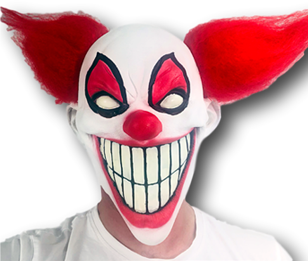 Download Chester The Evil Clown Mask, Glow In The Dark Mask Full