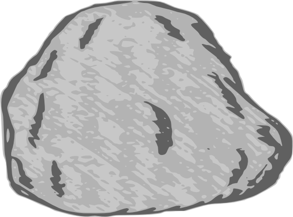 Stones Clipart - Large Rock Clipart (600x444), Png Download