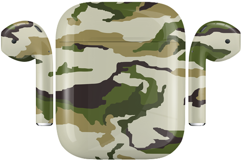 Apple Airpods Camouflage Special Edition, Army, Gloss - Army (600x550), Png Download