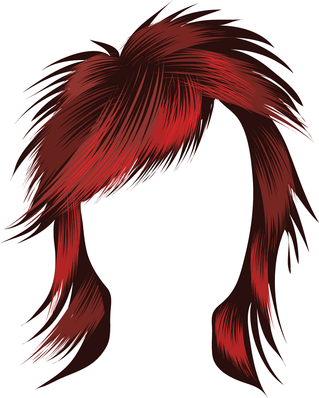 28 Collection Of Rockstar Clipart Png - Vector Hair (1107x1382), Png Download