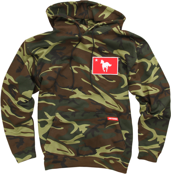 Pony Camo Pullover Sweatshirt - Deftones Pony Camo (600x600), Png Download