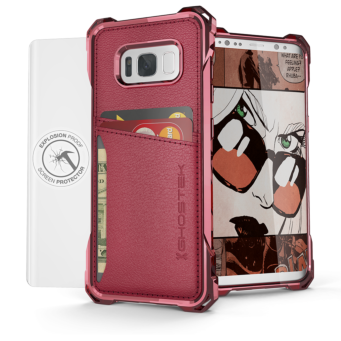 Product - Galaxy S8 Case | Wallet Leather Style | Ghostek Exec (445x340), Png Download