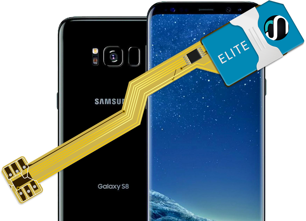Magicsim Elite - Galaxy S8 - Samsung Galaxy S8 Plus - 64 Gb - Black (1000x720), Png Download