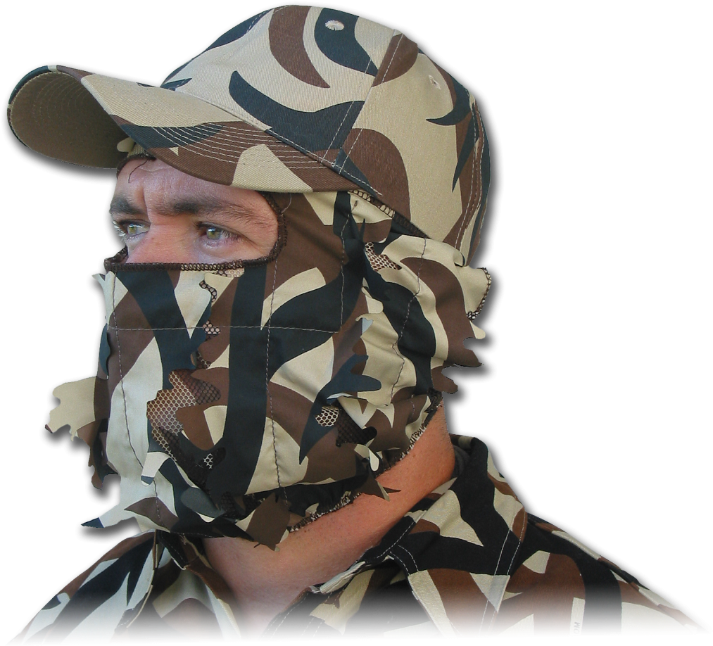 Vanish-pro™ Leafy 3/4 Face Mask - Asat Face Mask (569x600), Png Download