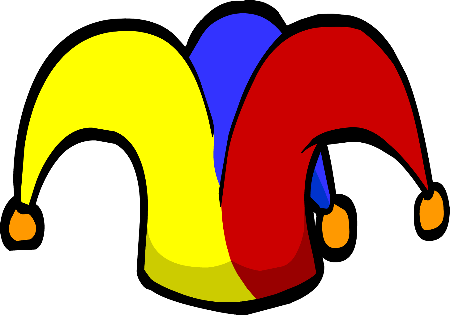 Displaying 20> Images For Jester Hat Drawing - Mardi Gras Jester Hat Clipart (1455x1018), Png Download