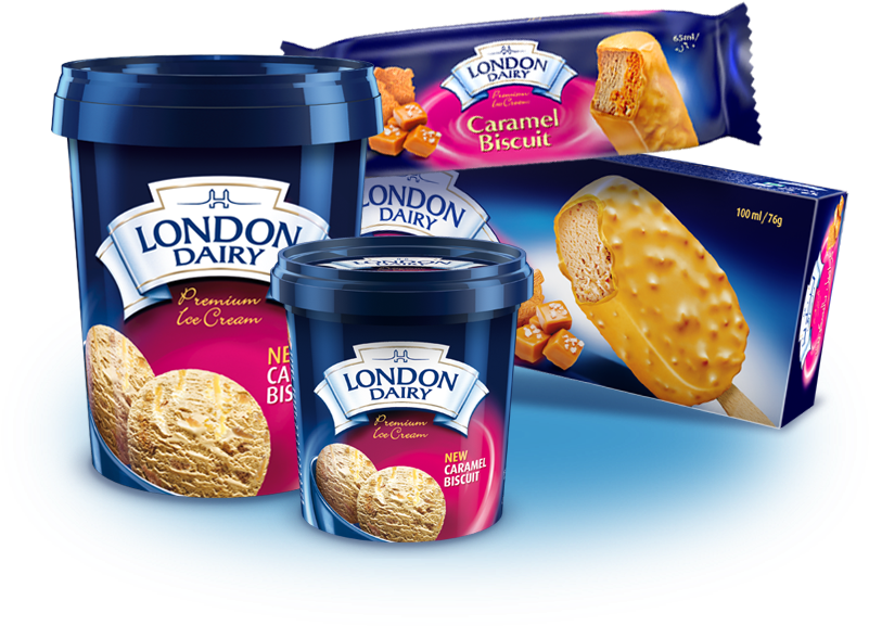 Caramel Biscuit - London Dairy Caramel Biscuit (800x600), Png Download