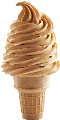 Salted Caramel Soft Serve Ice Cream - Caramel Soft Serve Ice Cream (600x600), Png Download