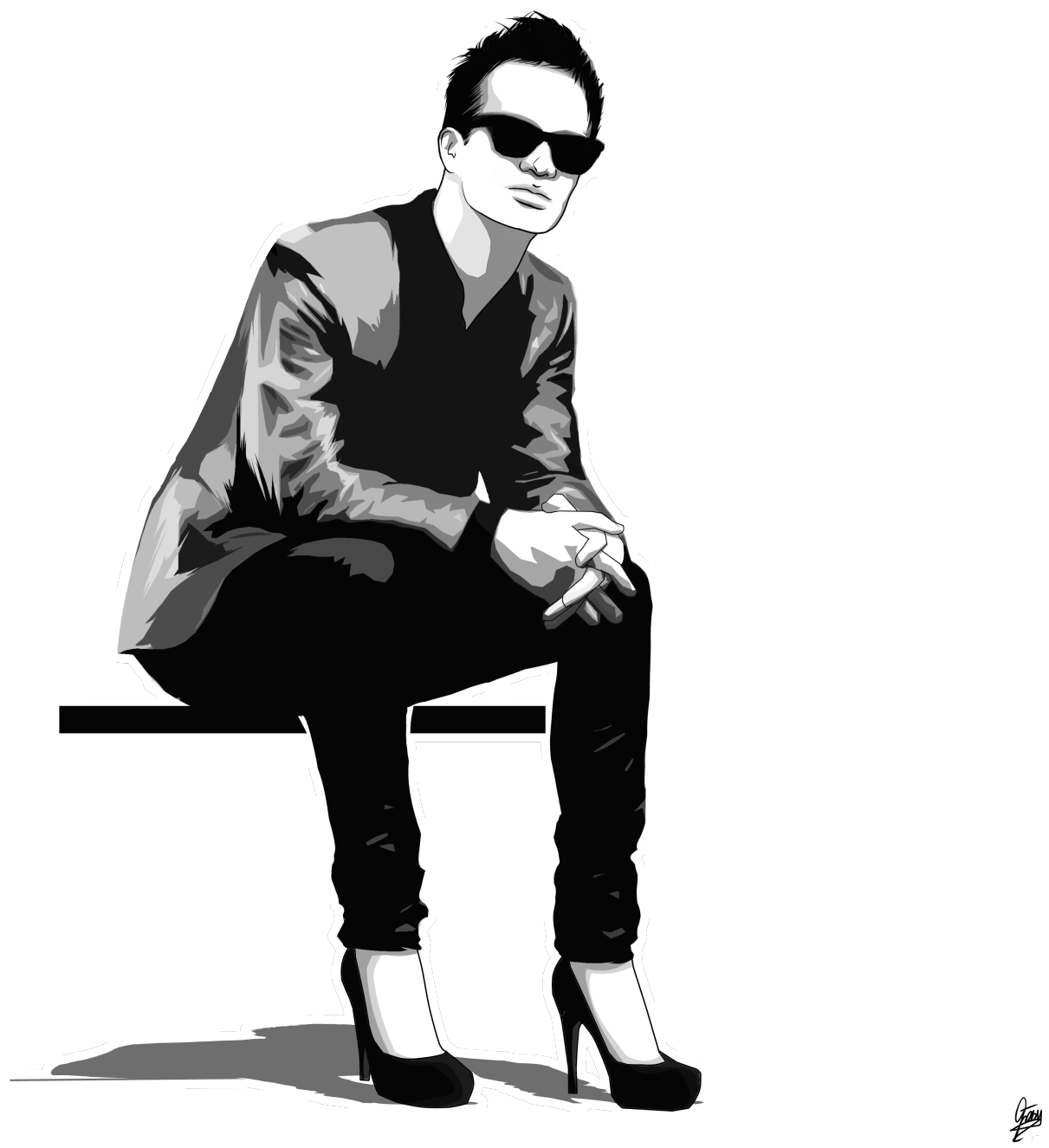 Image Freeuse Stock Pin By Trans On Men Wearing High - Brendon Urie Wearing High Heels (1280x1392), Png Download