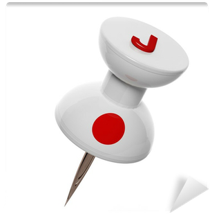 3d Pushpin With Flag Of Japan Isolated On White Wall - Games (400x400), Png Download