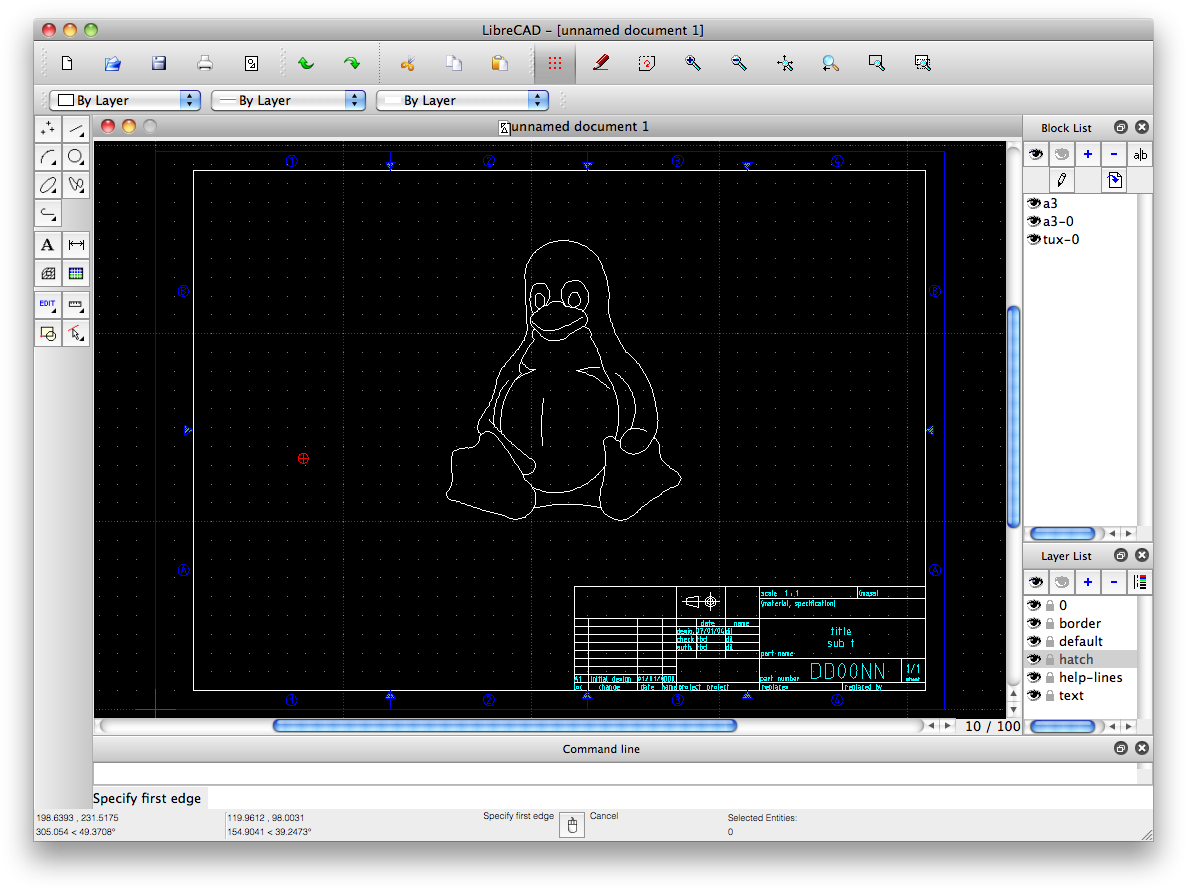 91545 - Librecad (960x722), Png Download