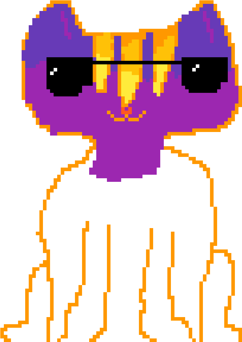 Flying Galaxy Cat - Cartoon (1200x1200), Png Download