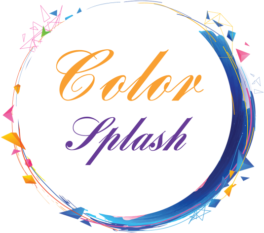 Circle Color Splash With Geometric Shape, Color Splash, - Kissen - Deko Kissen Sofakissen Bester Cousin Der Welt (640x640), Png Download