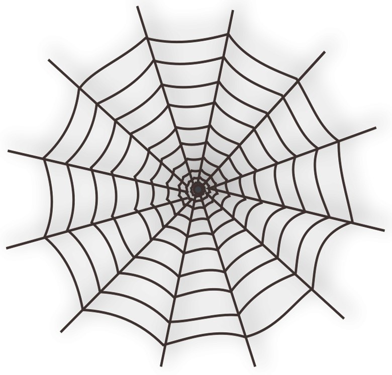 Large Haunted Spider Web Png Clipart - Spider Web Tattoo Png (780x745), Png Download