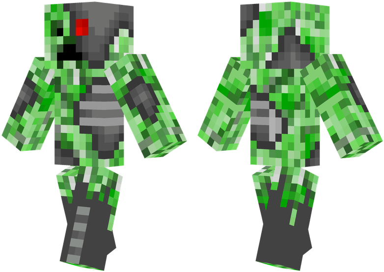 Creeper Cyborg - Minecraft Creeper (804x576), Png Download