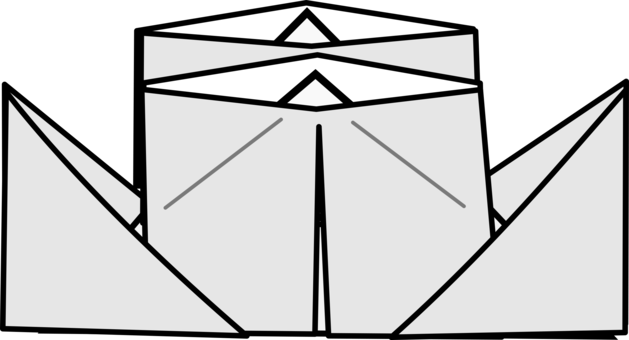 Origami Paper Origami Paper Orizuru Paper Plane - Hajó Origami (629x340), Png Download