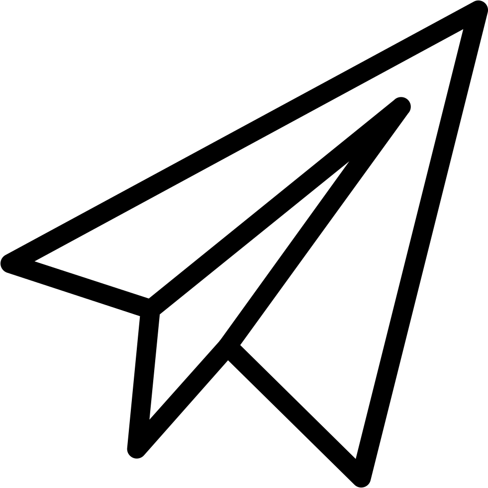 Paper Plane - - Icone Avion Papier Png (981x982), Png Download