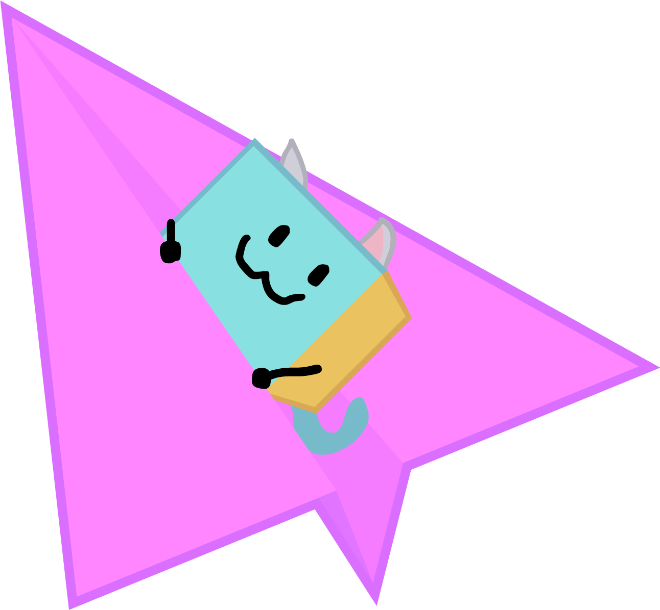 Flying Paper Plane - Wiki (1305x1209), Png Download