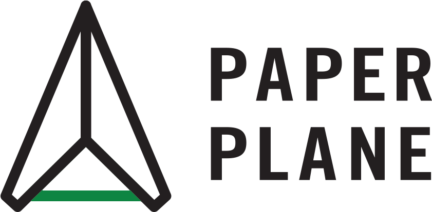 Paper Plane Hostel Logo (862x417), Png Download
