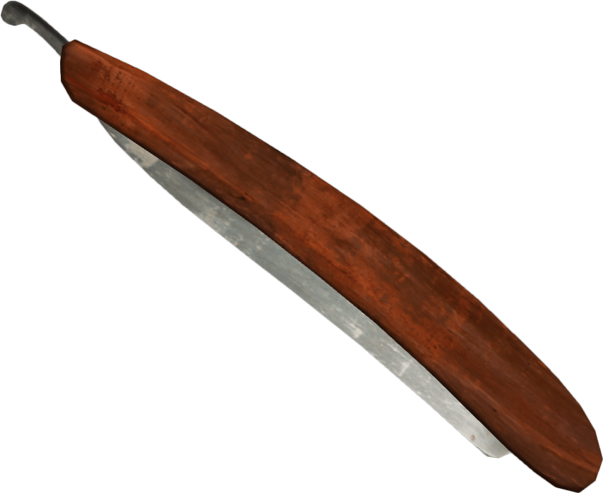 Closed Straight Razor - Straight Razor (1000x900), Png Download