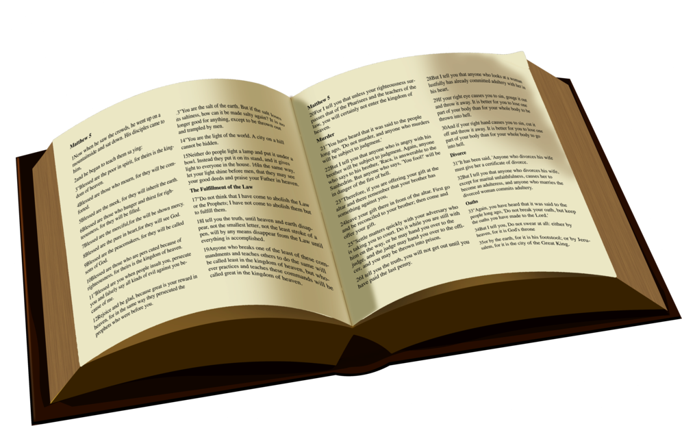 Open Bible - Faith (1000x652), Png Download