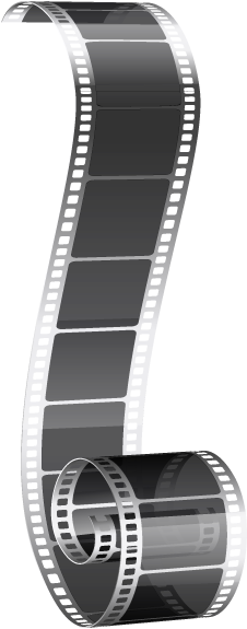 Film Strip Short Grey - Photographic Film (300x655), Png Download