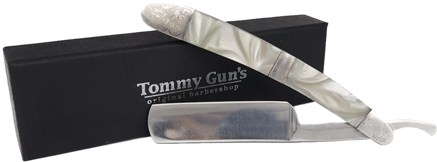 Tommy Gun's Shave Tommy Guns Straight Razor Handle - Tommy Gun's (1024x960), Png Download
