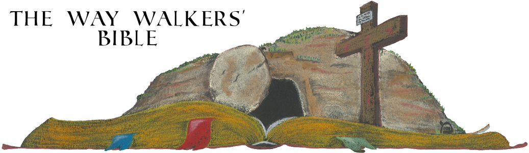It Depicts An Open Bible, With The Cross And Tomb Standing - Wake Nation (1200x300), Png Download