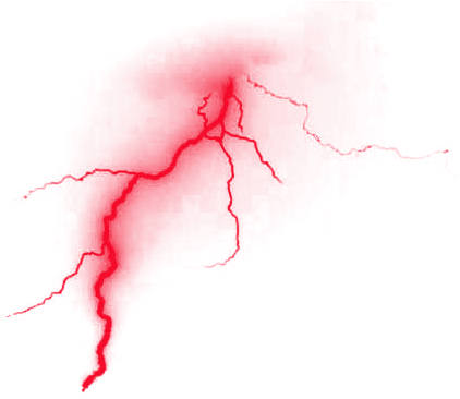 Red Lightning Png (646x597), Png Download
