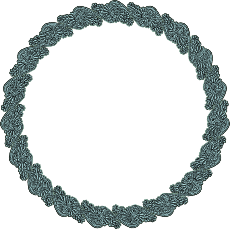 Turquise Lace Round Frame - Independence Blue Cross Foundation (801x800), Png Download