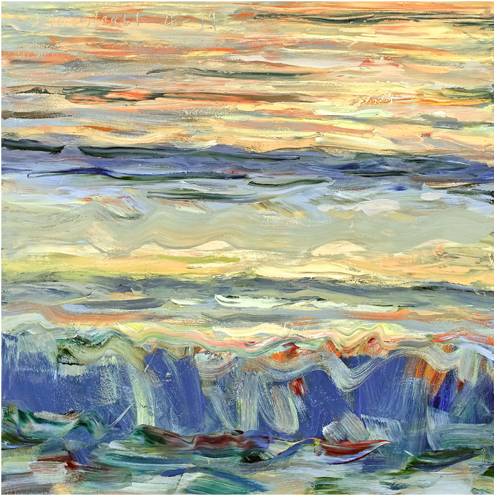 Pacifica 22 60” X 72”, Oil / Canvas - Painting (800x800), Png Download