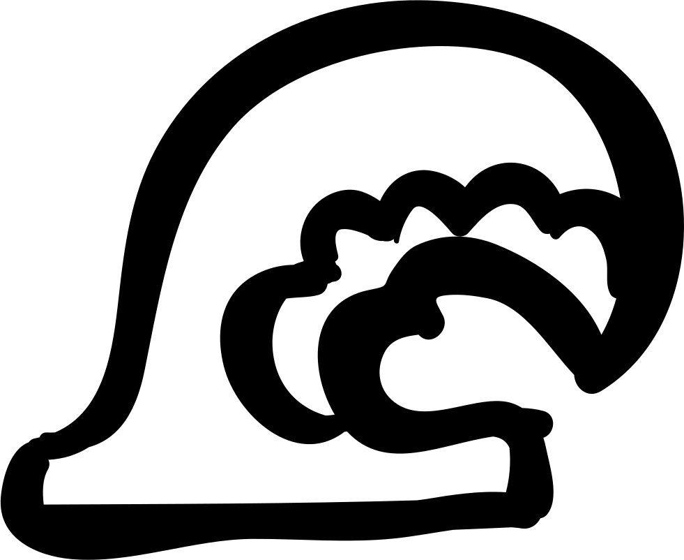 Ocean Wave Hand Drawn Shape Comments - Hand Drawn Waves Png (981x802), Png Download